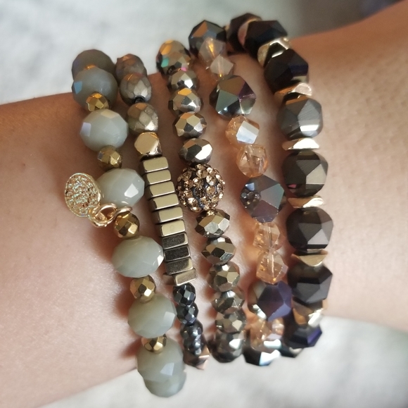 Beautiful 5Pc/Set Multilayer Trendy Natural Stone - Picture 8 of 8